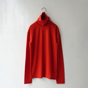 WOOL HI NECK LS TEE