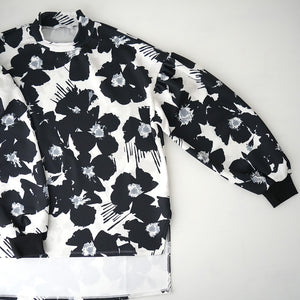 CARDBOARD KNIT LONG SLEEVE  MOC FLOWER TEE