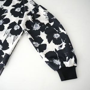 CARDBOARD KNIT LONG SLEEVE  MOC FLOWER TEE