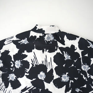 CARDBOARD KNIT LONG SLEEVE  MOC FLOWER TEE