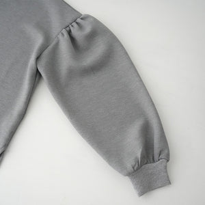 CARDBOARD KNIT LONG SLEEVE  MOC TEE