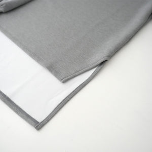 CARDBOARD KNIT LONG SLEEVE  MOC TEE