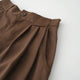 WOOL MIX THREE TUCK WIDE PANTS