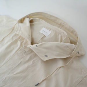COTTON NYLON HOOD COAT