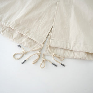 COTTON NYLON HOOD COAT