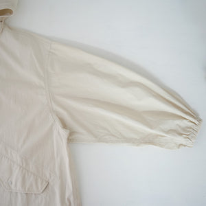 COTTON NYLON HOOD COAT