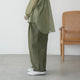 LIP CLOTH THREE TUCK WIDE PANTS