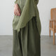 LIP CLOTH THREE TUCK WIDE PANTS