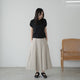 LIP CLOTH FLARE TUCK SKIRT
