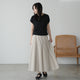 LIP CLOTH FLARE TUCK SKIRT
