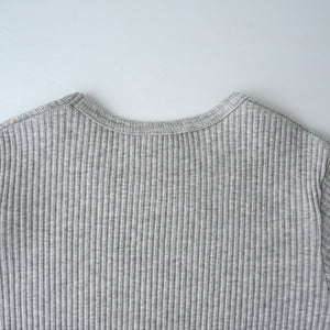 YAK/C HALF SLEEVE RIB TEE – MANON ONLINESTORE