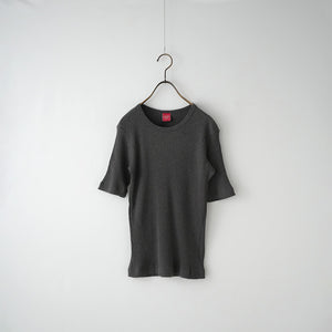 YAK/C HALF SLEEVE RIB TEE – MANON ONLINESTORE