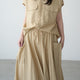 GATHER FLARE SKIRT