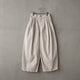 LIP CLOTH THREE TUCK WIDE PANTS