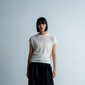 SUMMER WOOL FRENCHSLEEVE TEE