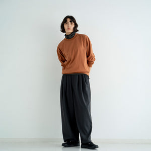 WOOL HI NECK LS TEE