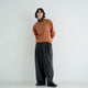WOOL MIX THREE TUCK WIDE PANTS