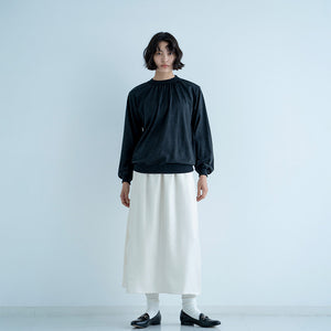 WOOL GATHER NECK LS TEE