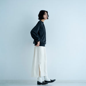 WOOL GATHER NECK LS TEE