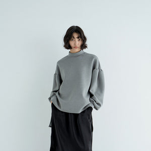 CARDBOARD KNIT LONG SLEEVE  MOC TEE