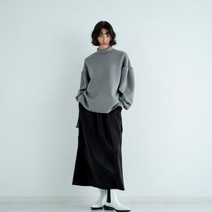 CARDBOARD KNIT LONG SLEEVE  MOC TEE