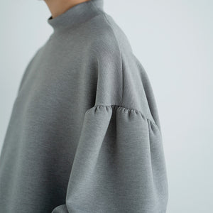 CARDBOARD KNIT LONG SLEEVE  MOC TEE