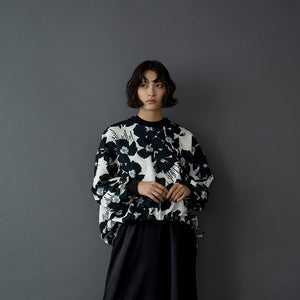 CARDBOARD KNIT LONG SLEEVE ORIGINAL PRINT SPINDLE TEE