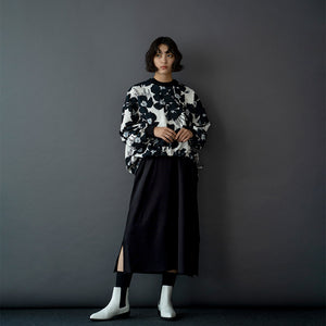 CARDBOARD KNIT LONG SLEEVE ORIGINAL PRINT SPINDLE TEE