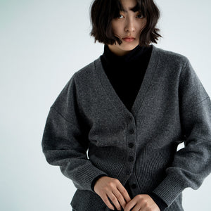 WOOL HI NECK LS TEE