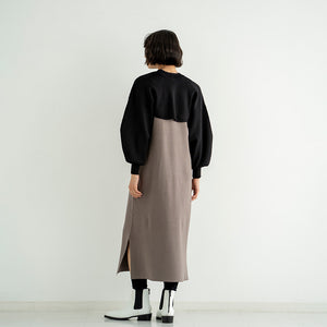 NO SLEEVE LONG KNIT ONEPIECE