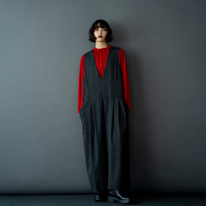 WOOL GATHER NECK LS TEE