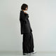 VINTAGE SERGE THREE TUCK WIDE PANTS
