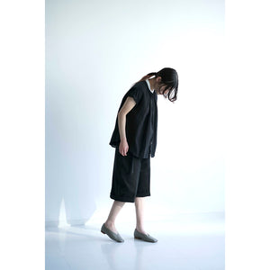 FRENCH LINEN FRILL SLEEVE AMICAL SHT