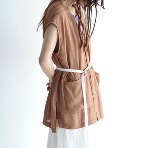 NO SLEEVE CARDIGAN