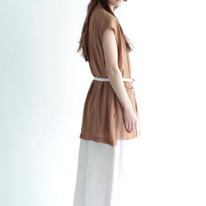 NO SLEEVE CARDIGAN
