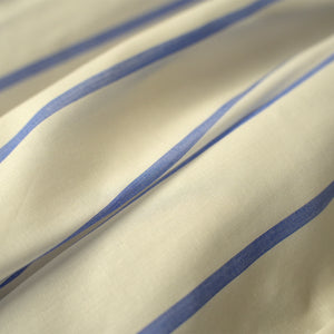 STRIPE GAHER NO SLEEVE BLOUSE