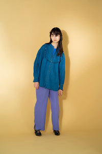 OVER FRILL BLOUSE